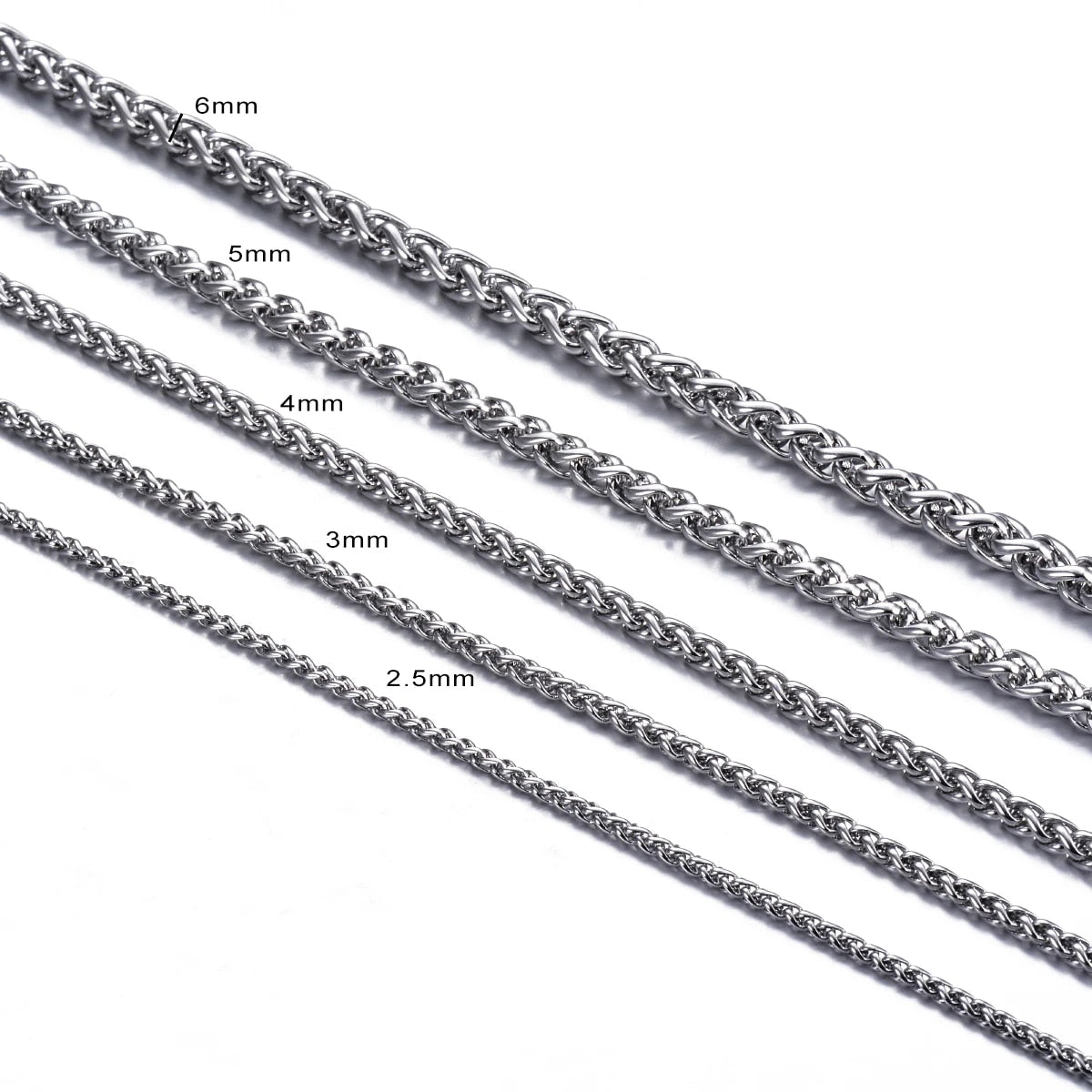 Silver Keel Link Chain