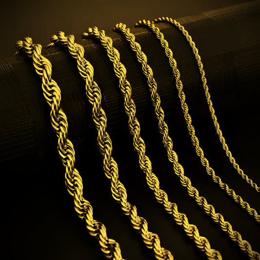 Gold Twisted Rope Chain