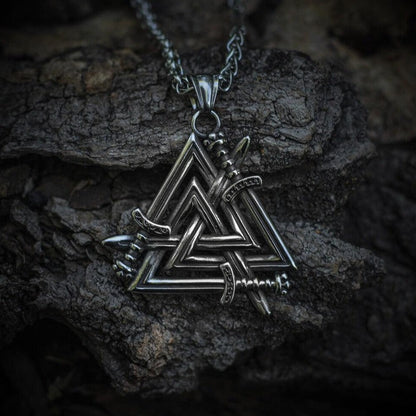 Valknut Sword Necklace