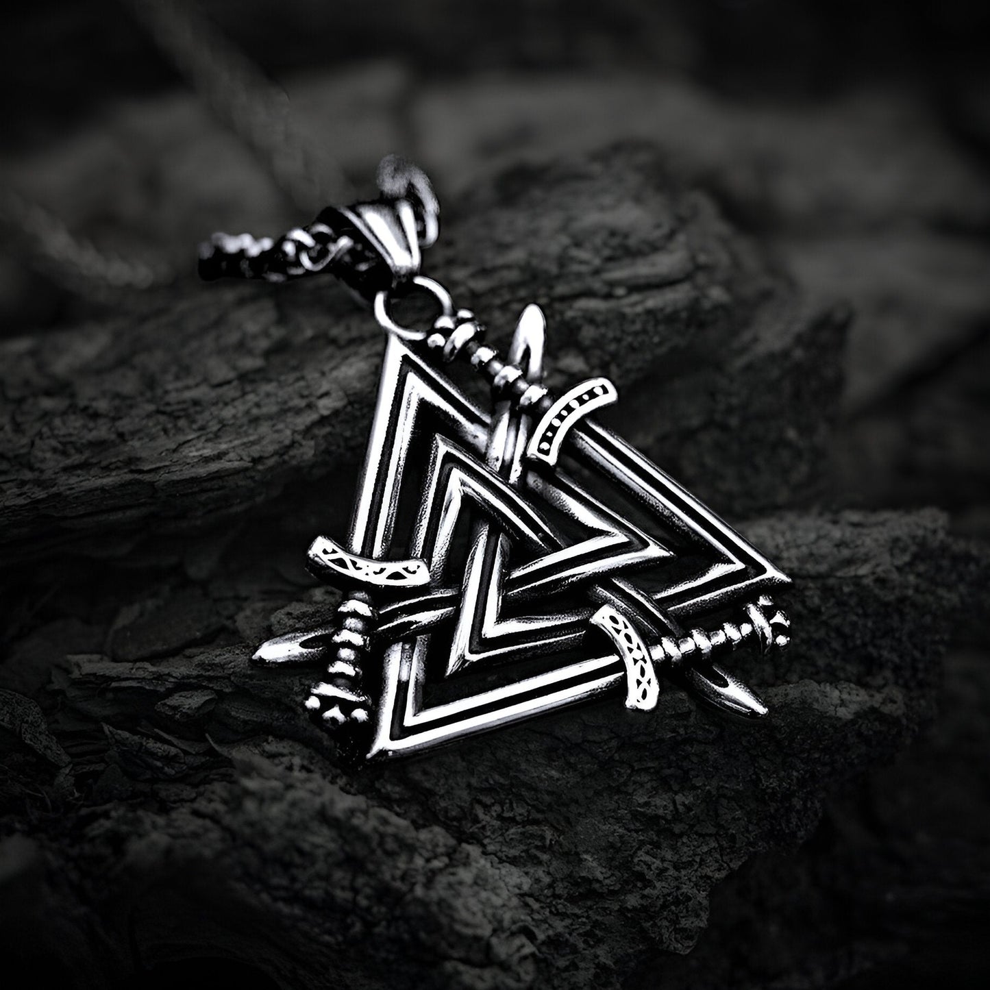 Valknut Sword Necklace