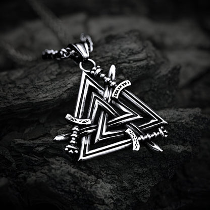 Valknut Sword Necklace