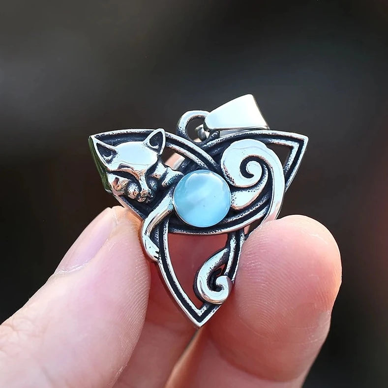 Opal Fox Pendant