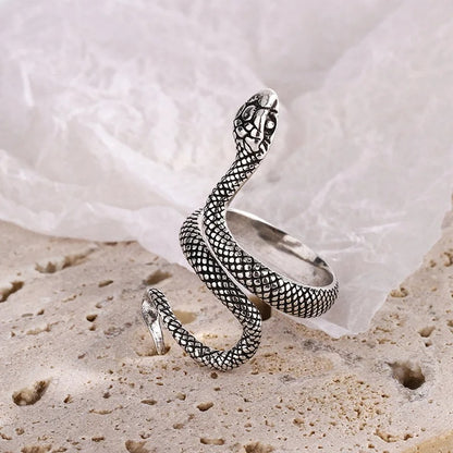 Svafnir Snake Ring (925 Sterling Silver)