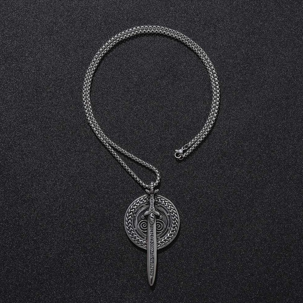 Warriors's Sword & Shield Necklace