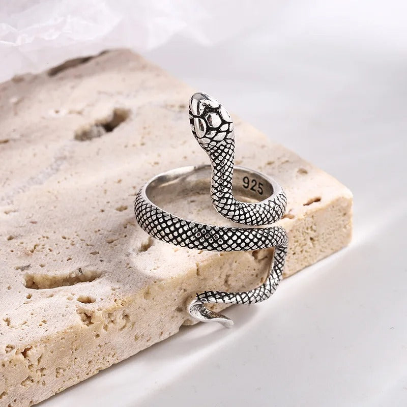 Svafnir Snake Ring (925 Sterling Silver)