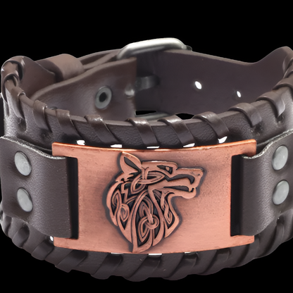 Viking Leather Braided Bracelet (21 Different Styles)