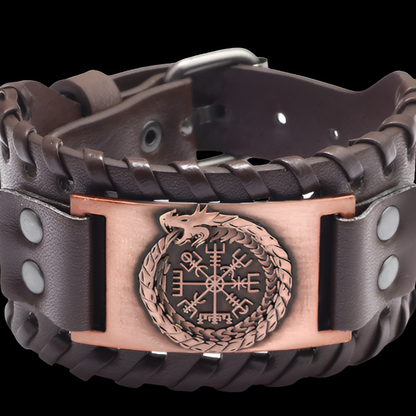 Viking Leather Braided Bracelet (21 Different Styles)