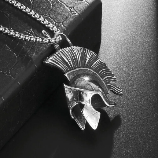 Spartan Helmet Necklace