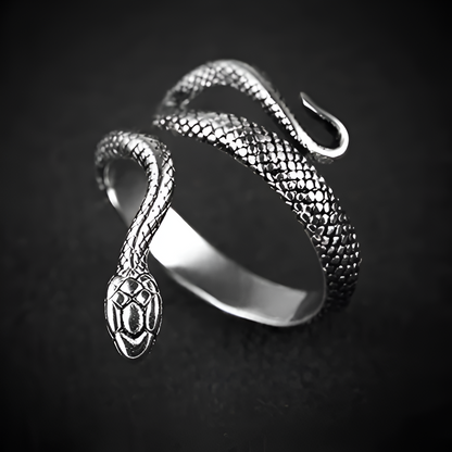 Svafnir Snake Ring (925 Sterling Silver)