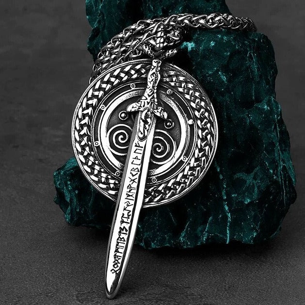 Warriors's Sword & Shield Necklace