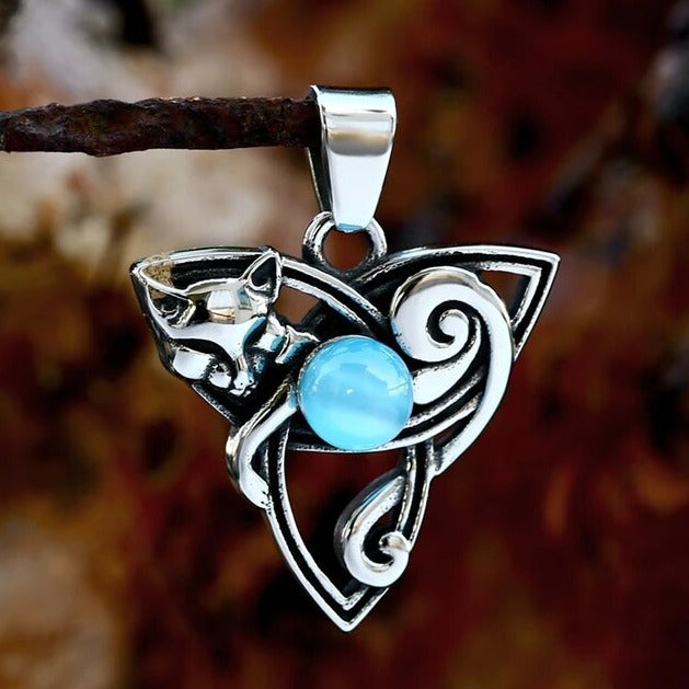 Opal Fox Pendant