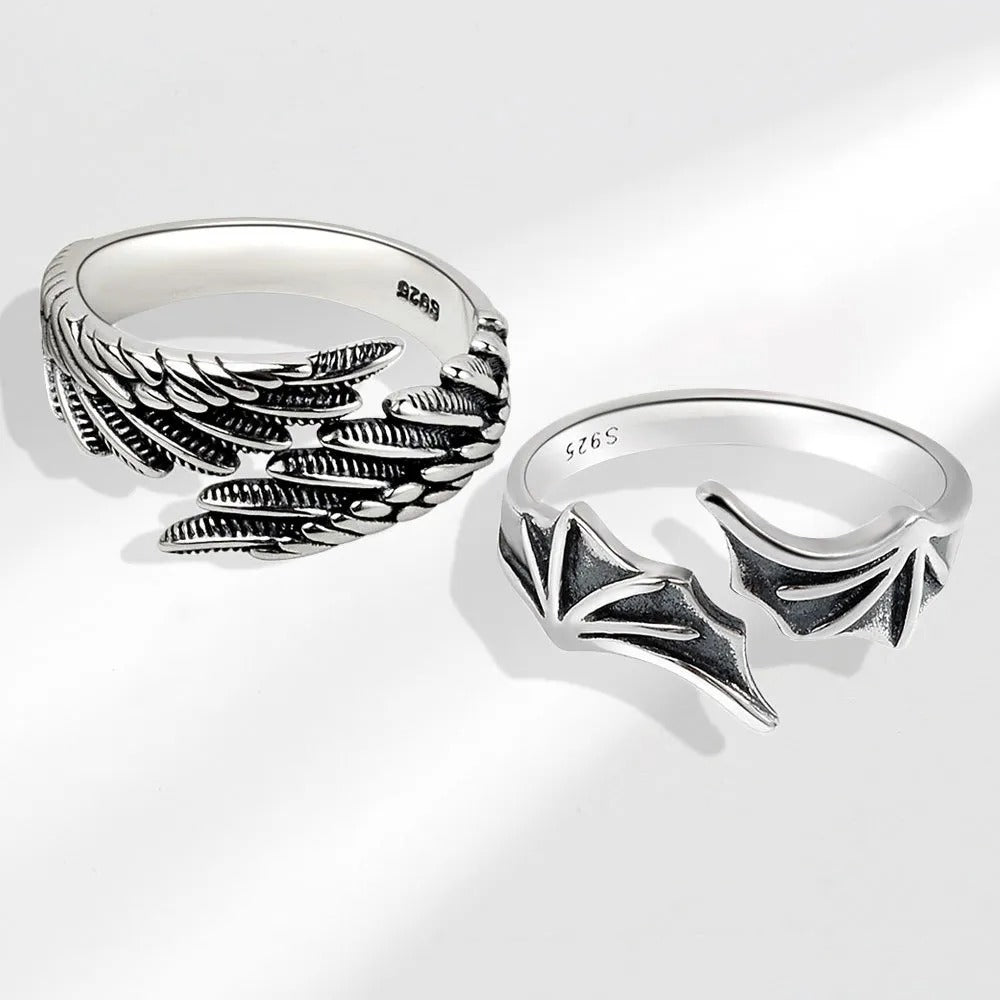 Fiðrildi Ring (925 Sterling Silver)