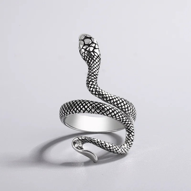 Svafnir Snake Ring (925 Sterling Silver)