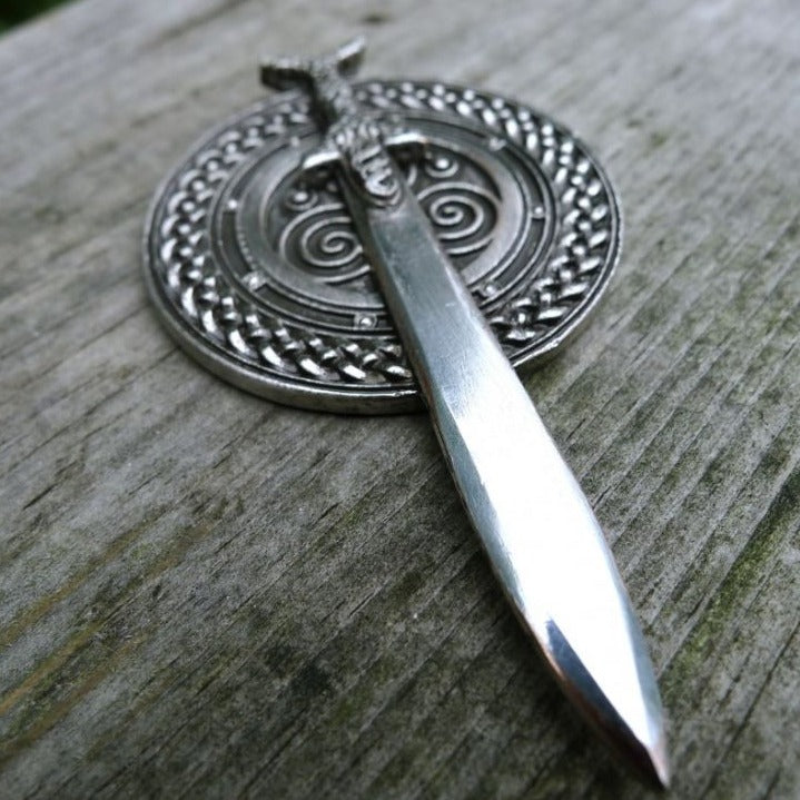 Warriors's Sword & Shield Necklace