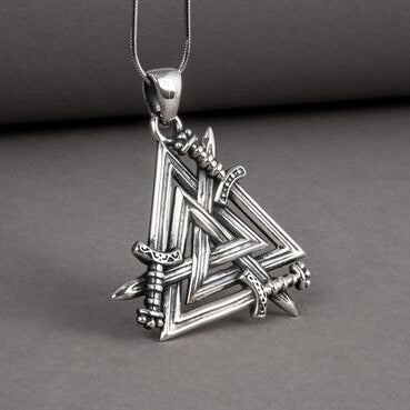 Valknut Sword Necklace